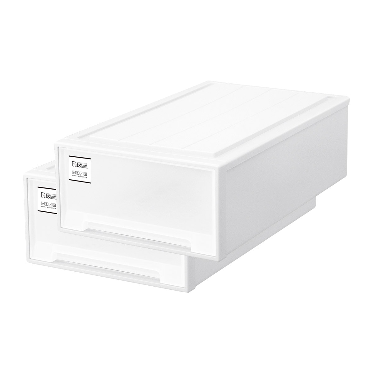 天馬 ロングL-2P/WH 【2個セット】フィッツケース モノ 押し入れ収納（ロングL×2個セット・ホワイト） ロングL2PWH 7,552円