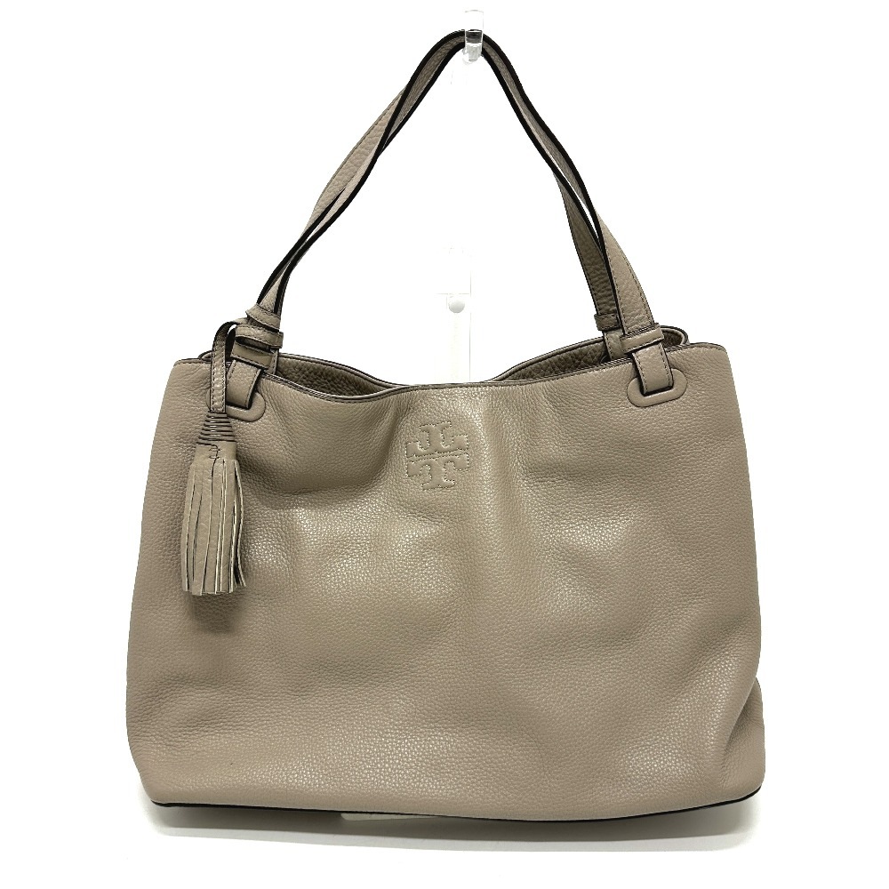 ショルダーバッグ ロゴ カバン トートバッグ バッグ ハンドバック レザー ベージュ