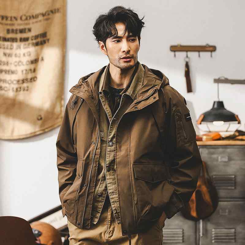 秋冬 メンズ 服 シンプル ファッション オシャレ 大人 かっこいい 大きいサイズ ストリート 紳士服 アメリカン レトロ ワークウェア ジャケット マウンテン アウトドア フード付き