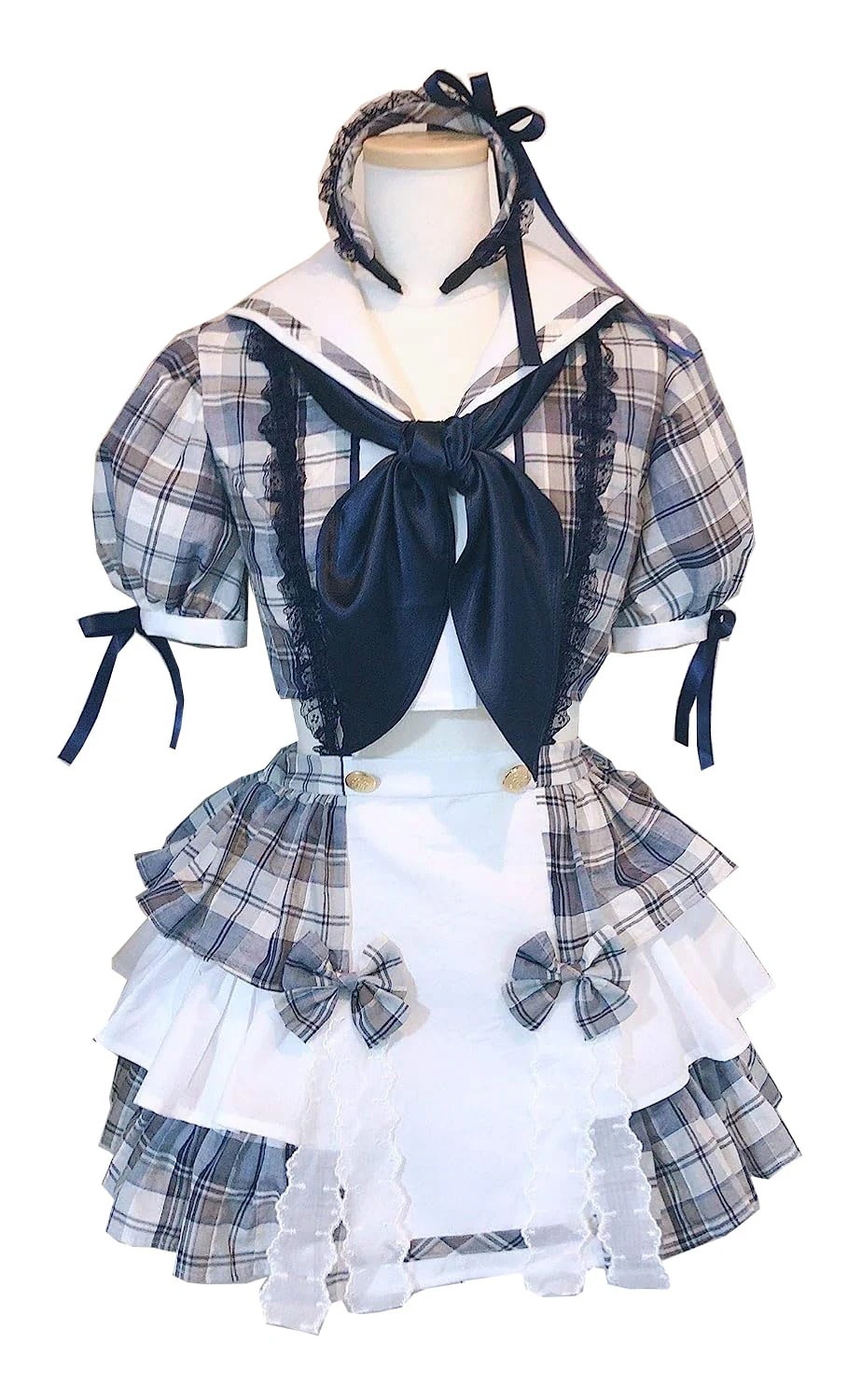 【全シリーズ発売中】 【値引き中】プレゼント 演出服 仮装 学園祭 文化祭 クリスマス ハロウィン 衣装 コスチューム パーティ イベント アニメ 変装 アイドルな青チェックコスプレ衣装