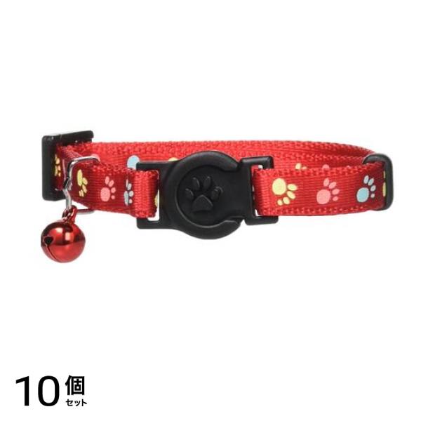 ONS 蓄光フットキャット 赤 猫用首輪 1個入 10個セット 6,105円