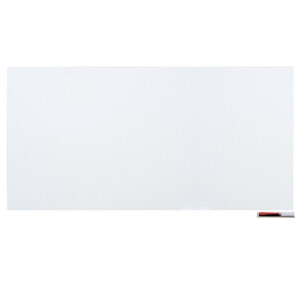 （まとめ買い）マグエックス 暗線入りマグネットホワイトボードシート 超特大 プロジェクター仕様 MSHP-90180-M [x2]