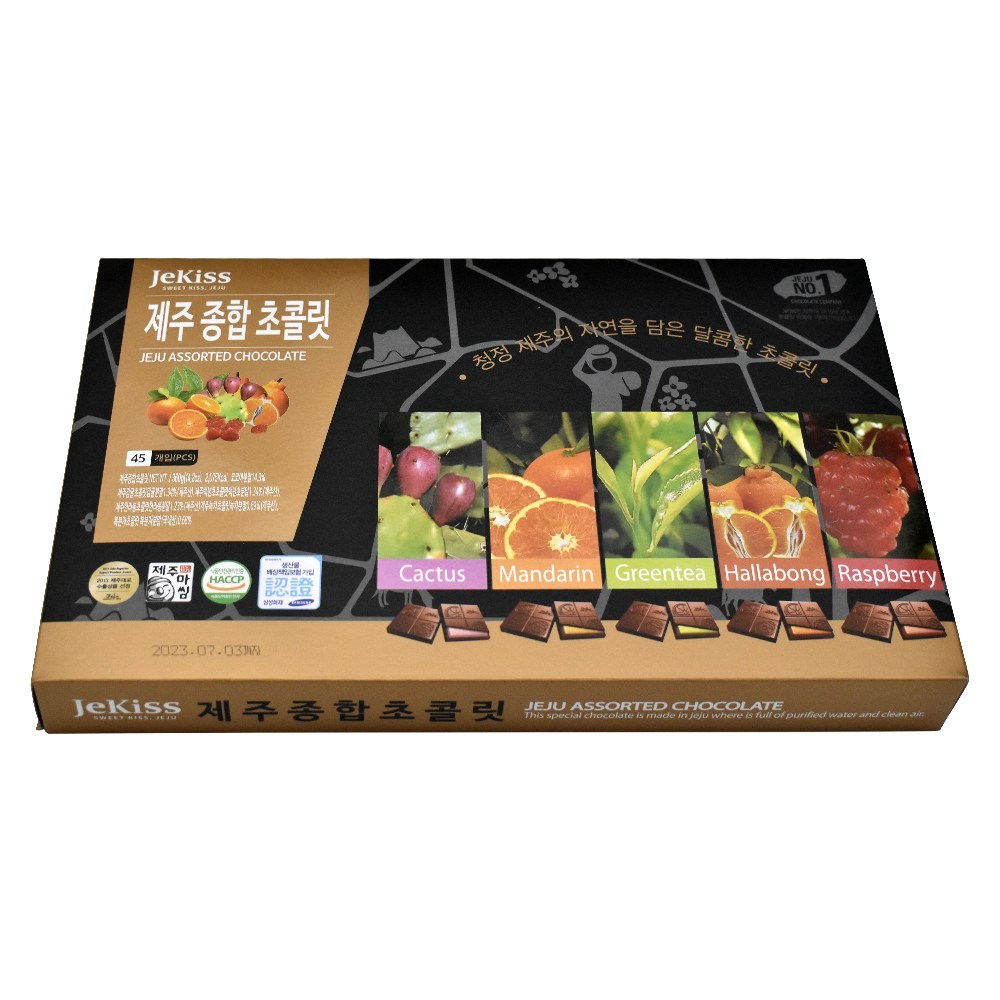 サムダモール済州チョコレート柑橘類ハンラボン百年草緑茶百年草総合チョコレート45個...360g2個