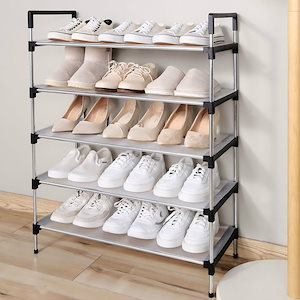 ステンレス多層靴棚簡易組合せ式収納下駄箱省スペース家庭経済型(67cmガスケット)