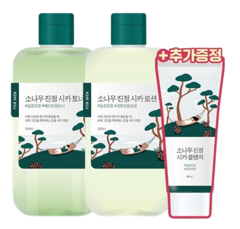 ラウンドラップフォーメン 松 鎮静 トナー/ローション 2種セット