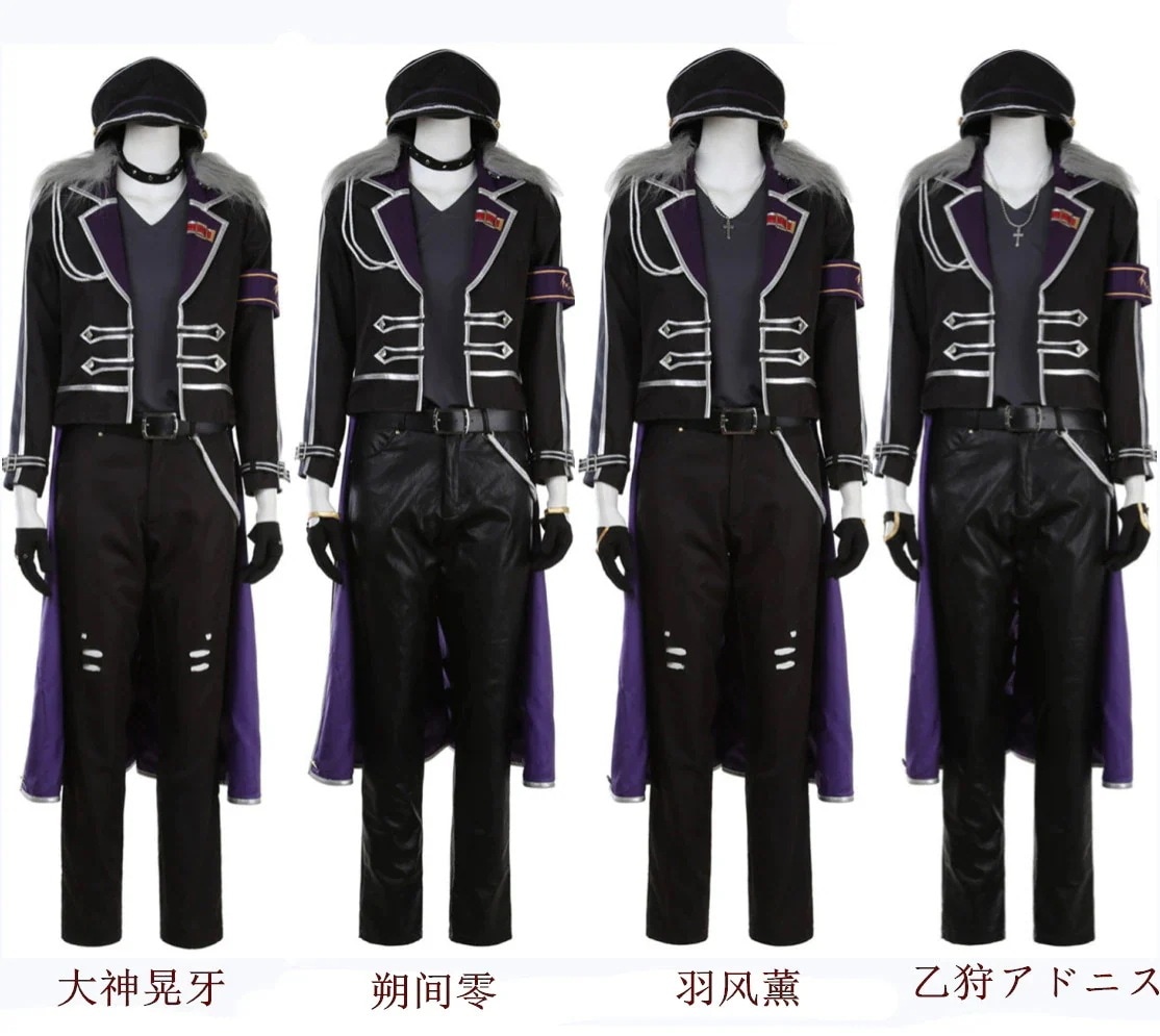 489Ensemble Stars あんさんぶるスターズ UNDEAD 神晃牙 朔間零 羽薰 乙狩アドニス コスプレ衣装 激安 アニメ コスチューム 仮装 コスプレ