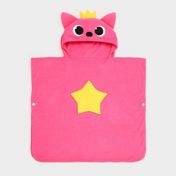 ピンクポン フードタオルㅣ子供のお風呂時間が楽しくなります