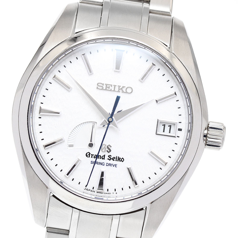 セイコー SEIKO SBGA011/9R65-0AE0 グランドセイコー デイト パワーリザーブ スプリングドライブ メンズ 良品 メーカーOH済み_870425【中古】