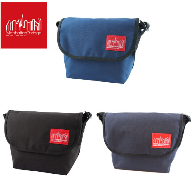 マンハッタンポーテージ Manhattan Portage メンズ レディース MP1605 JR カジュアルメッセンジャー ナイロン ショルダー 斜め掛け バック バッグ ブラック ネイビー 送料無