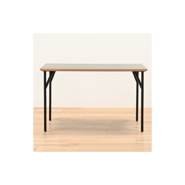 光製作所 アリカ ダイニングテーブル120 メラミン天板GRY スチール脚BK メーカー直送