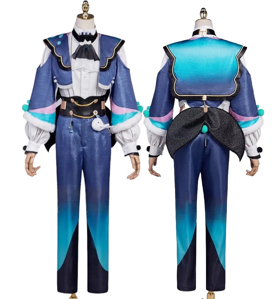 プロセカ　コスプレ　青柳冬弥　衣装　実物化　プロジェクトセカイ　青の世界の音楽隊ガチャ　憧れを共に　特訓後　豪華生地　コスプレ衣装　イベント　仮装