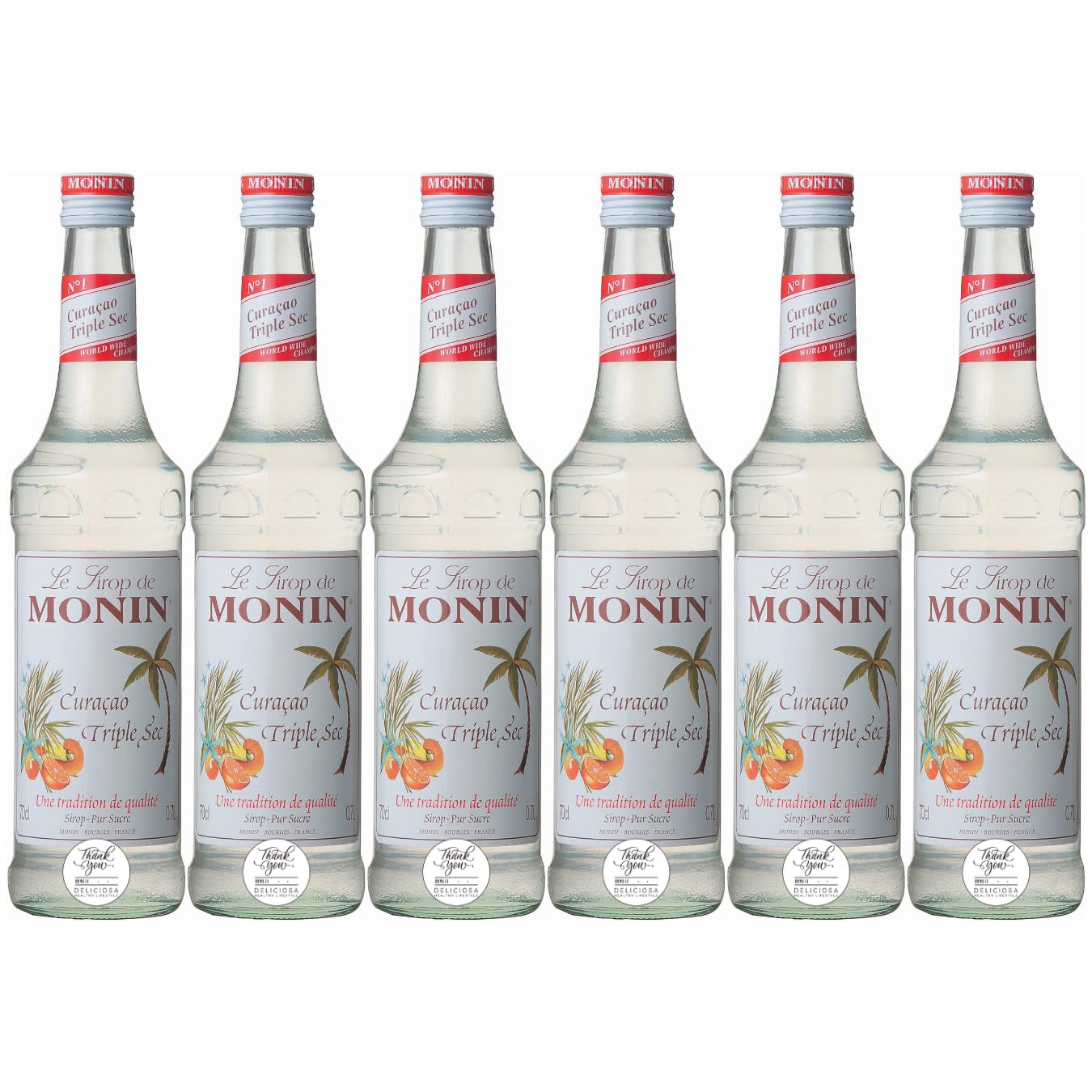 【DELICIOSA】モナン MONIN シロップ 700ml カクテルシロップ Cocktail Syrups (6本 トリプルセック キュラソウ Triple Sec Caracao R1-70