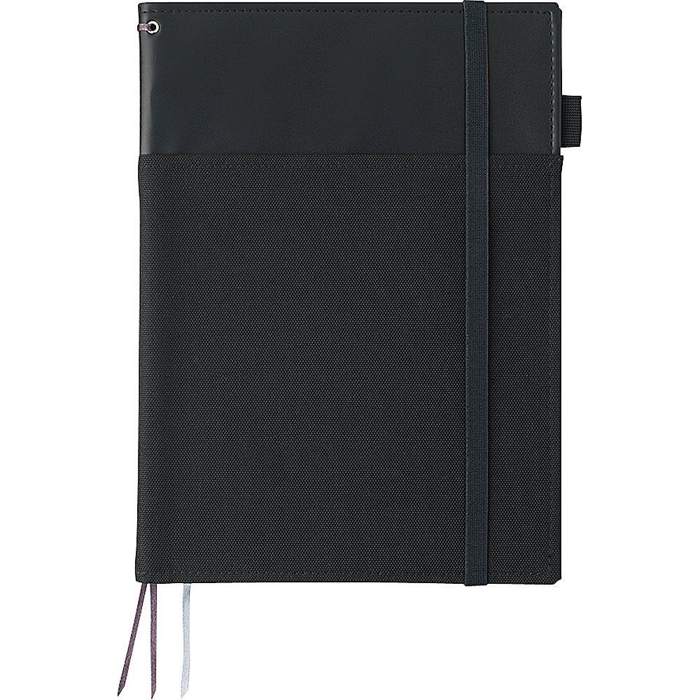 （まとめ買い）カバーノート システミック リングノート対応 B5 レザー調 黒 40枚 ノ-V683B-D [x3]