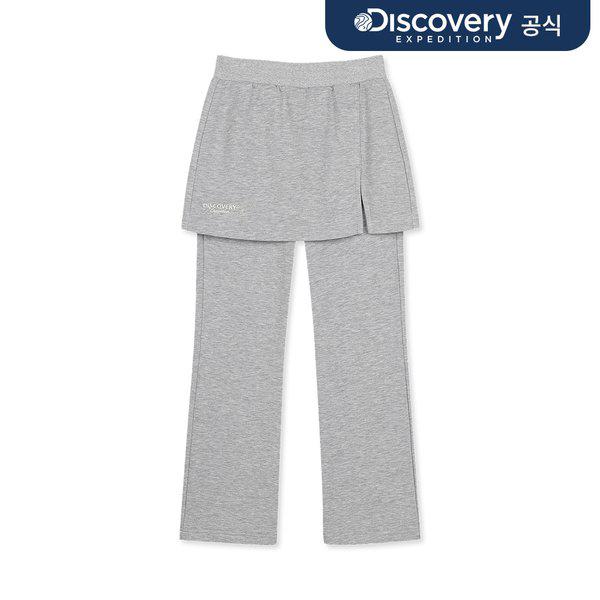 女児 裏起毛レイヤードパンツ (M/GREY) _