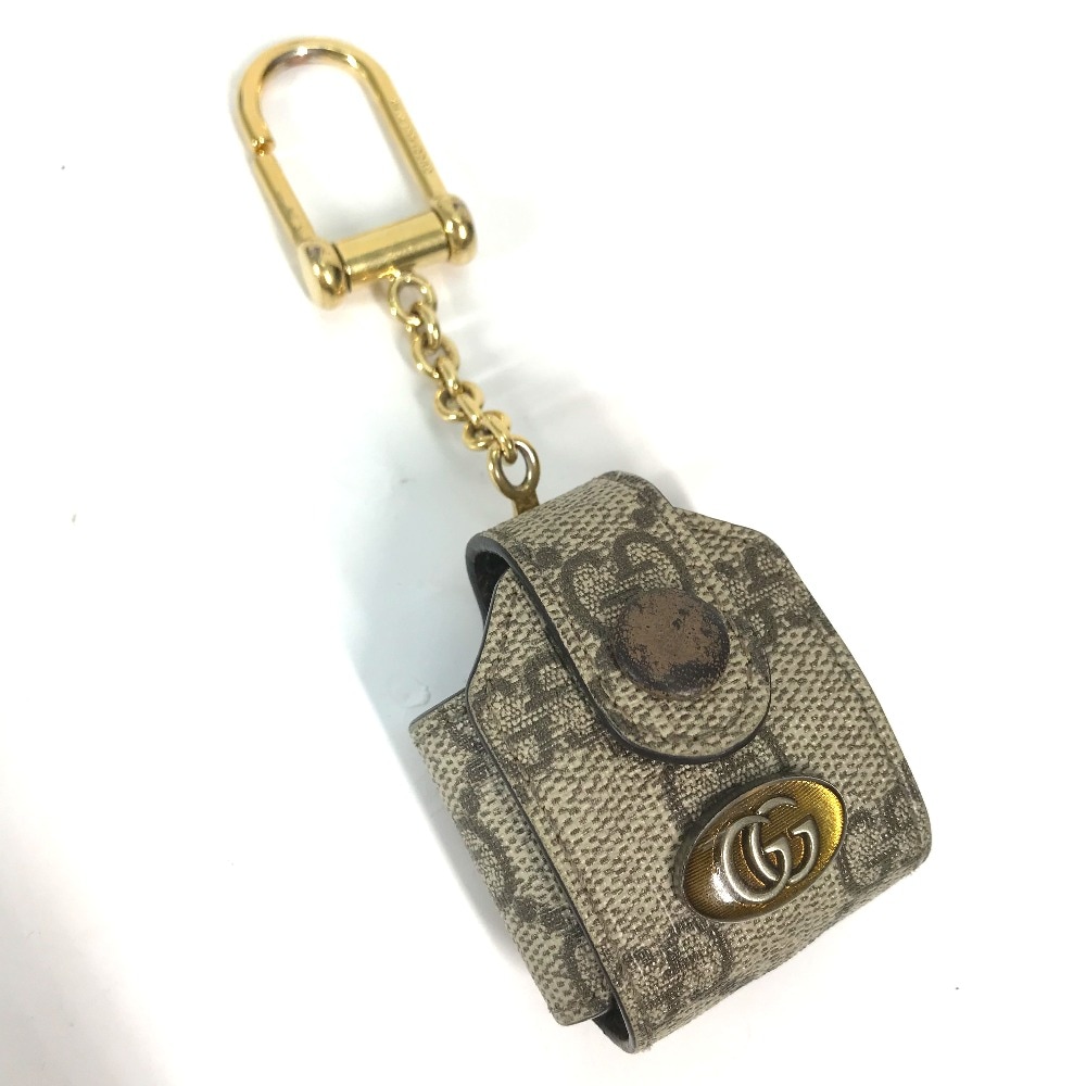 イヤフォンケース 596720 airpodsケース エアポッズ GGスプリーム apple アップル イヤホンケース GGスプリームキャンバス ベージュ