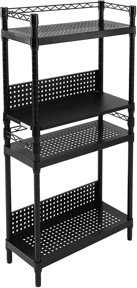バウヒュッテ デスクサイドラック (幅60.5cm×奥行25.5cm) ブラック BHS600SMBK