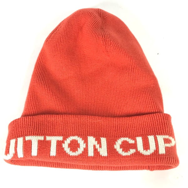 LOUISVIITTON　CUP　ニット帽　ルイヴィトンカップ　ビニー　オレンジルイヴィトン