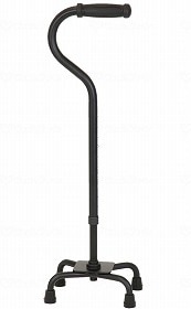 ウェルファン 夢ライフ 4点ステッキ ブラック 009741