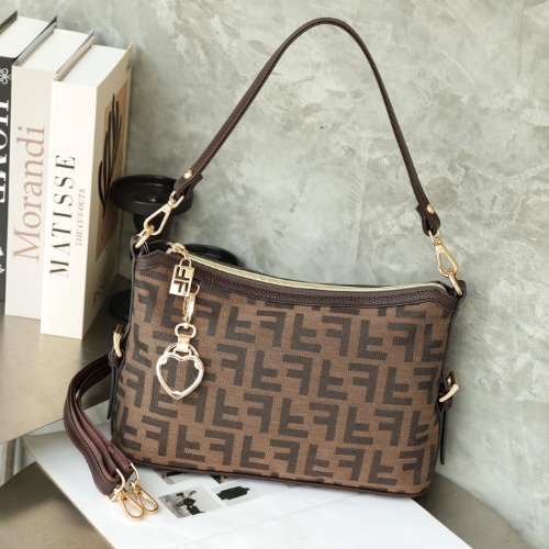 DIDANA ficce F7080-2 レザーコンビFファブリック ショルダーバッグ レディース バッグ 人気デイリーバッグ トートバッグ韓国バッグ/クロスバックハンドバッグ/