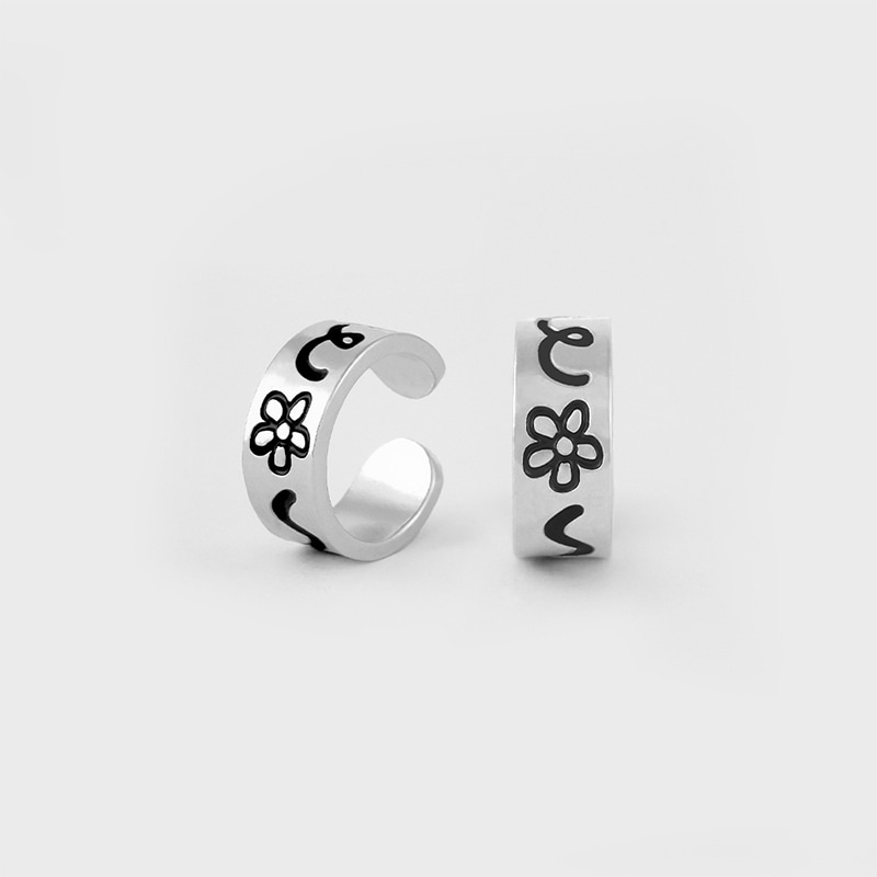 DOODLE EARCUFF(5mm) SILVER925