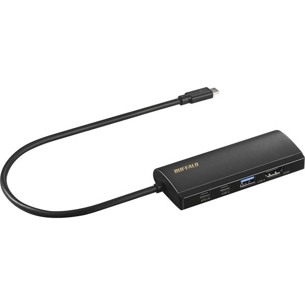 USB Type-C接続 ドッキングステーション PD対応 HDMI出力 ブラック LUD-U3-CGHDBK