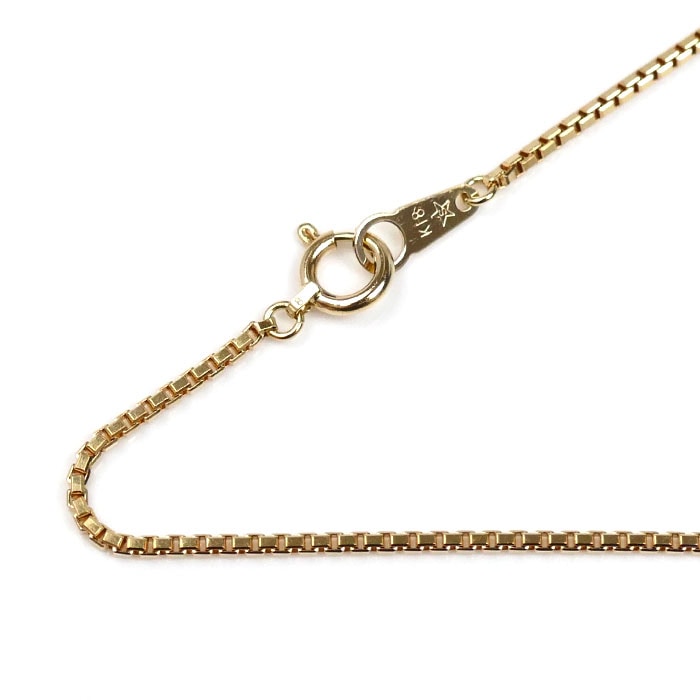 K18YG イエローゴールド ネックレス ベネチアン 5.8g 45cm レディース 中古