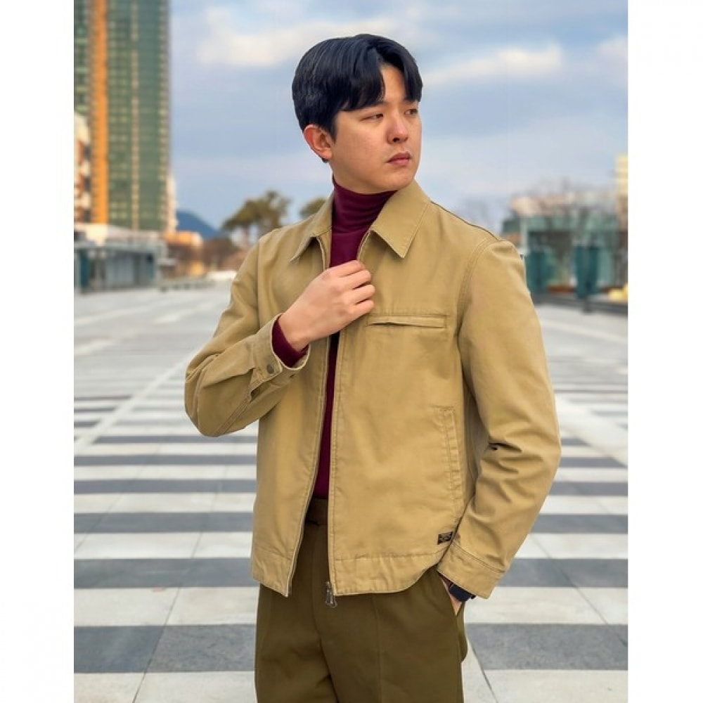 [ヘッジズ] 25SS ベージュガーメントウォッシングワークジャケット HZJU5A207I3 21,970円
