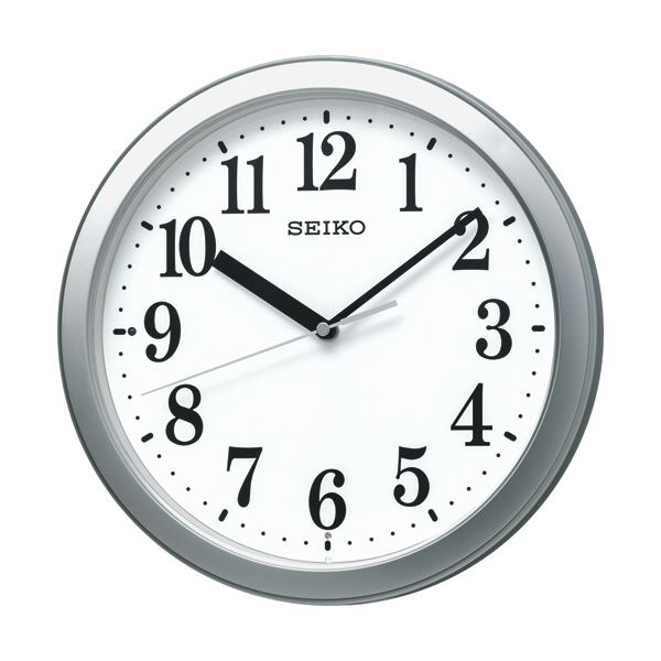 （まとめ）セイコークロック 電波掛時計 KX256S 1台 [x3セット]