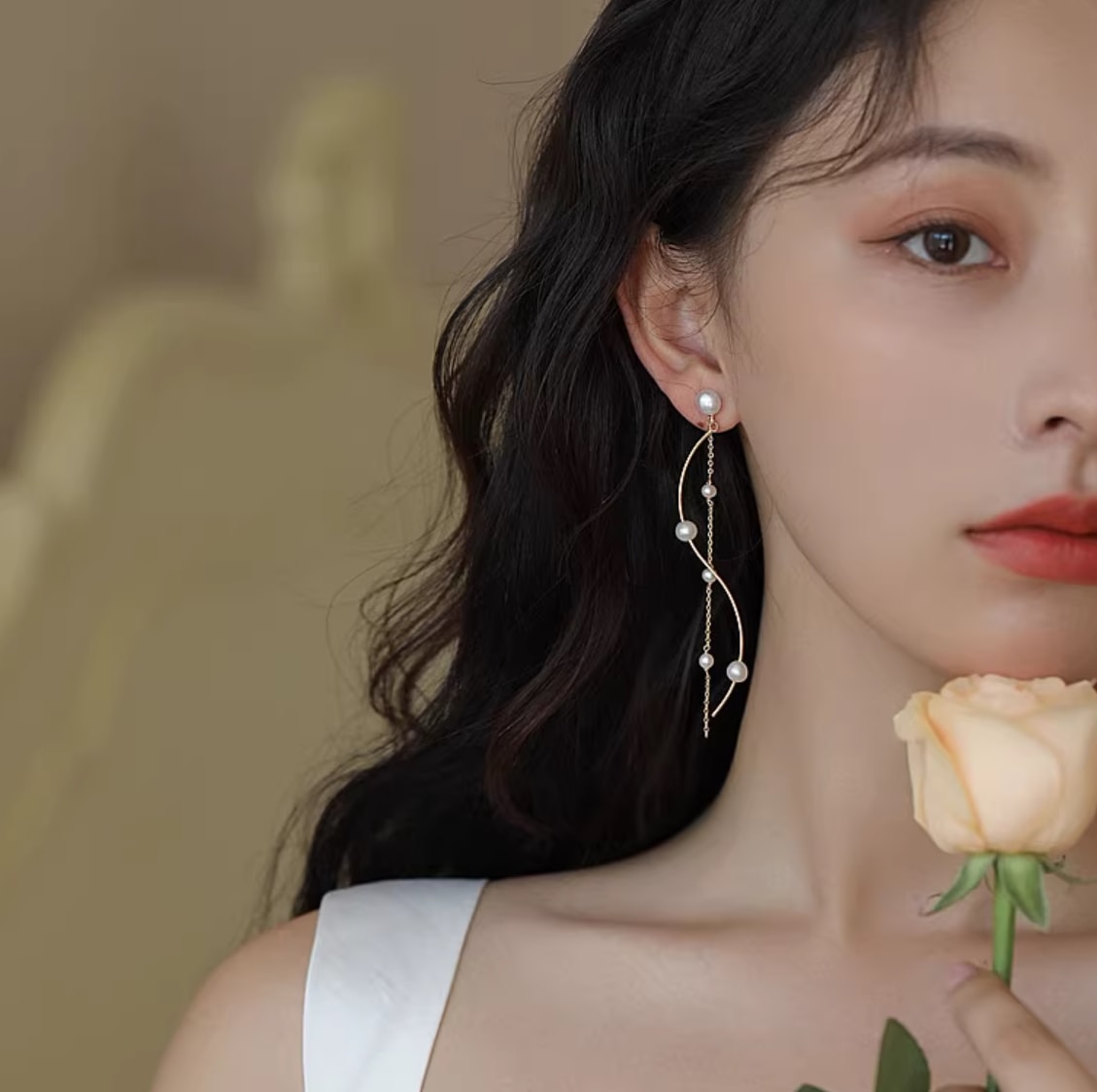 アクセサリー ピアス レディース パール ロング かわいい 大人可愛い きれいめ シンプル カジュアル 上品 お洒落 ラブリー キュート ガーリー クール モード セクシー エレガント モダン 存在感