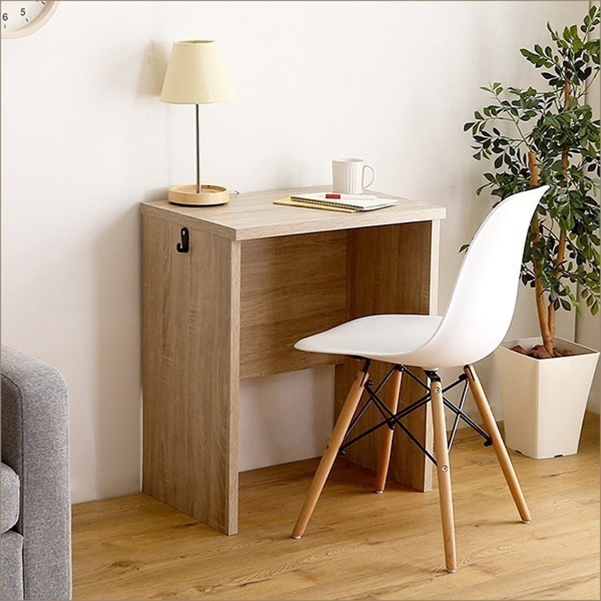 シンプル デスク 60cm幅 子どもから大人まで使えるリビングに合うシンプルデスク