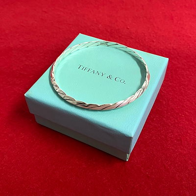 TIFFANY ティファニー  バングル ☆SALE☆【ティファニー】フラット バンド ダイヤ 3P 16号
