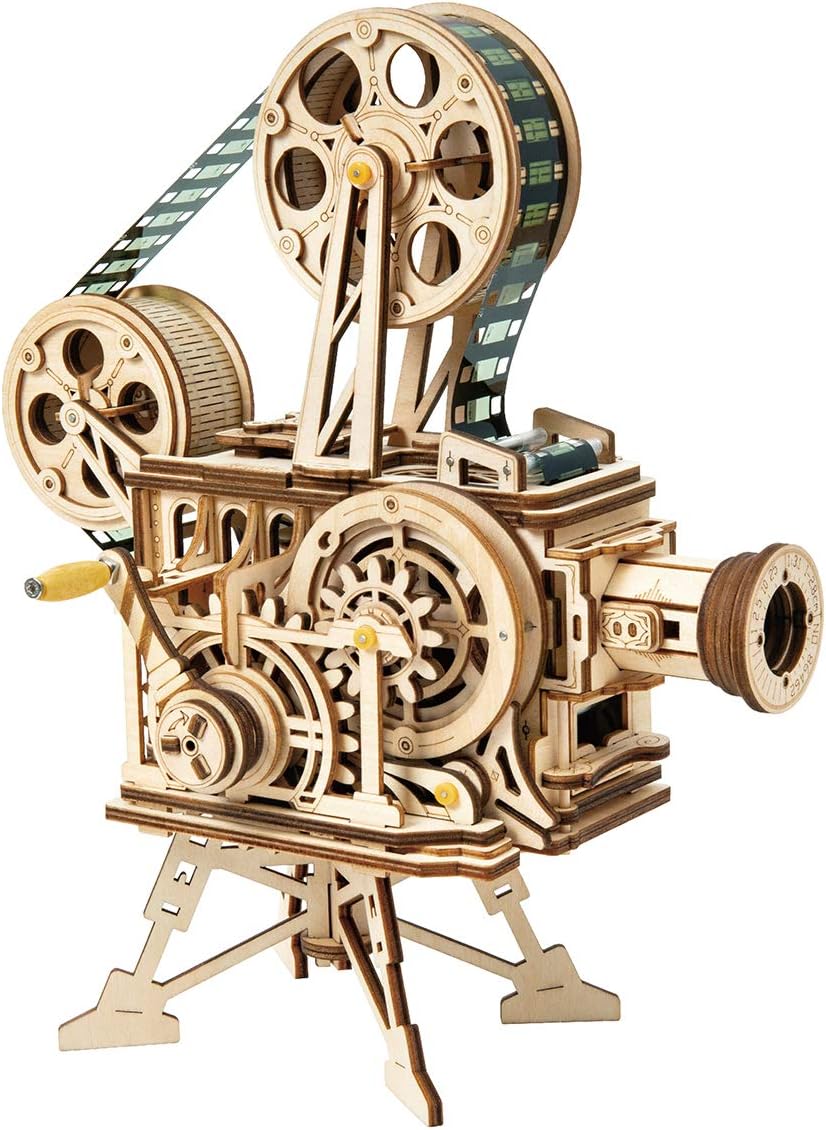 つくるんです【日本公式販売／日本語説明書付】Robotime 3D ウッドパズル LK601 映写機