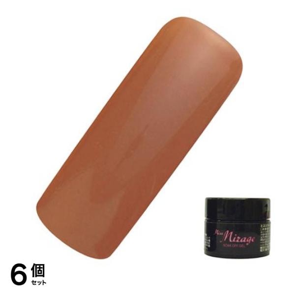 Miss Mirage(ミスミラージュ) ソークオフジェル マットモカブラウン M11 5g 6個セット