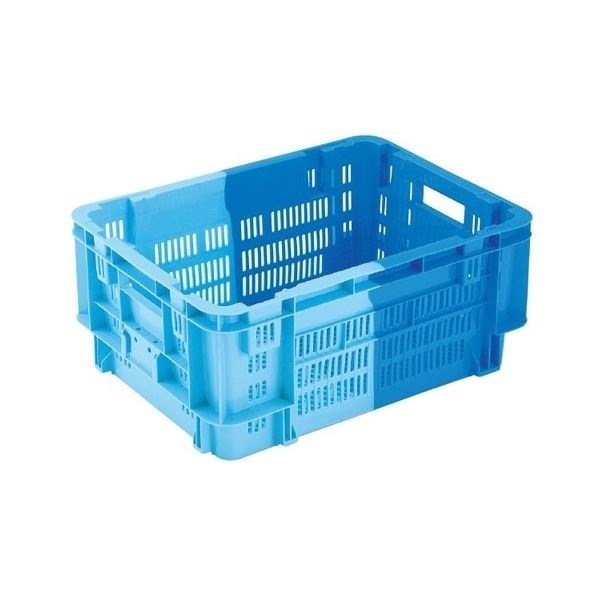 5個セット 業務用コンテナボックス/食品用コンテナー NF-M50 ダークブルー/ブルー 材質:PP