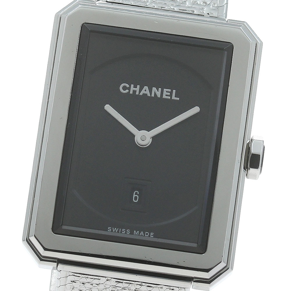 シャネル CHANEL H4878 ボーイフレンド ツイード デイト クォーツ ボーイズ 保証書付き_869164【中古】 142,800円