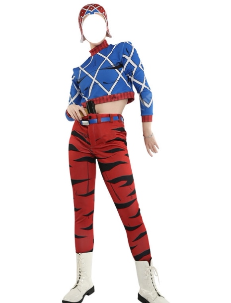 ジョジョの奇妙な冒険 黄金の風 JOJO グイードミスタ コスプレ衣装 コスチューム 学園祭 クリスマス仮装[ウィッグ 靴追加可 ]