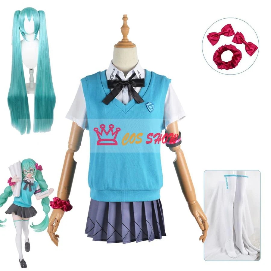 2025新品販売 初音ミク コスプレ衣装 16th Anniversary JK制服 cosplay仮装 ウィッグ能 イベント ステージ服 日常服 ハロウィン クリスマス