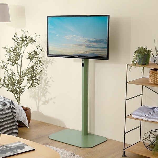 美しいフォルムの八角壁寄せテレビスタンド ハイタイプ 八角スタンド 壁寄せテレビ 2カラー 11,090円