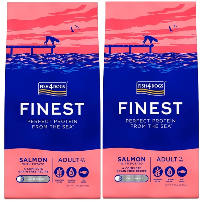 フィッシュ4 ドッグ サーモン大粒 12kg 2個セット