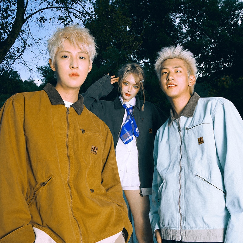 メンズ 日本製 レトロ デトロイトジャケット 男女兼用 春秋冬 トレンド ブランド ラペル ワークジャケット