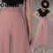 スキニーパンツ ハイウエスト ワイドパンツ タイトスカート デニム ウエスト ワンピース パンツ ミモレ丈 パーティードレス