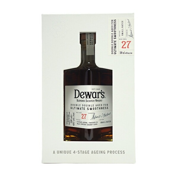 デュワーズ ダブルダブル 27年 40度 500ml 箱付 正規品 スコッチウイスキー ブレンデッド ^YCDS27I0^ 20,794円