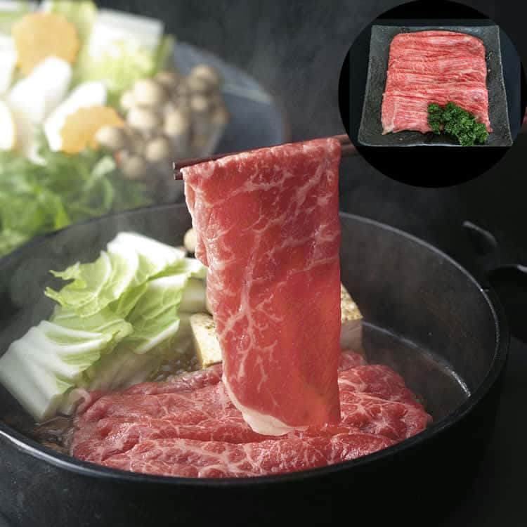 群馬 赤城山麓牛 モモすき焼き用 350g 離島は配送不可 130652 お歳暮 お中元 お土産 ご進物 ギフト 贈り物に最適