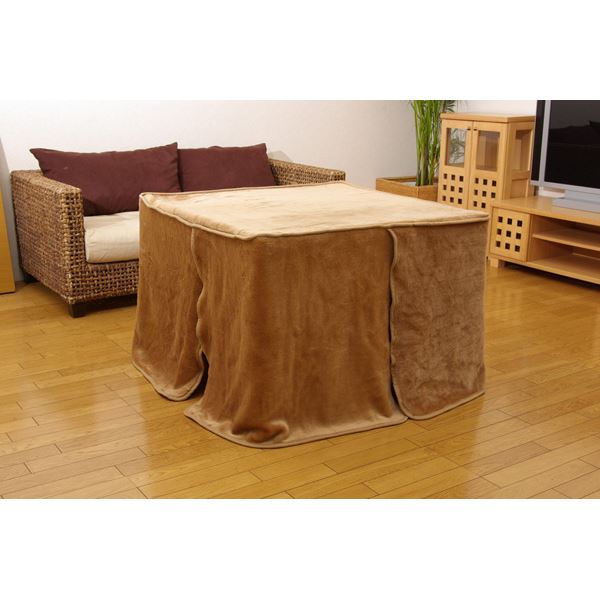 ハイタイプ 高脚用 こたつ 中掛け毛布 (約80×105×65cm) 洗える 保温性抜群 ボックスタイプ 『ハイタイプ中掛 BOX』