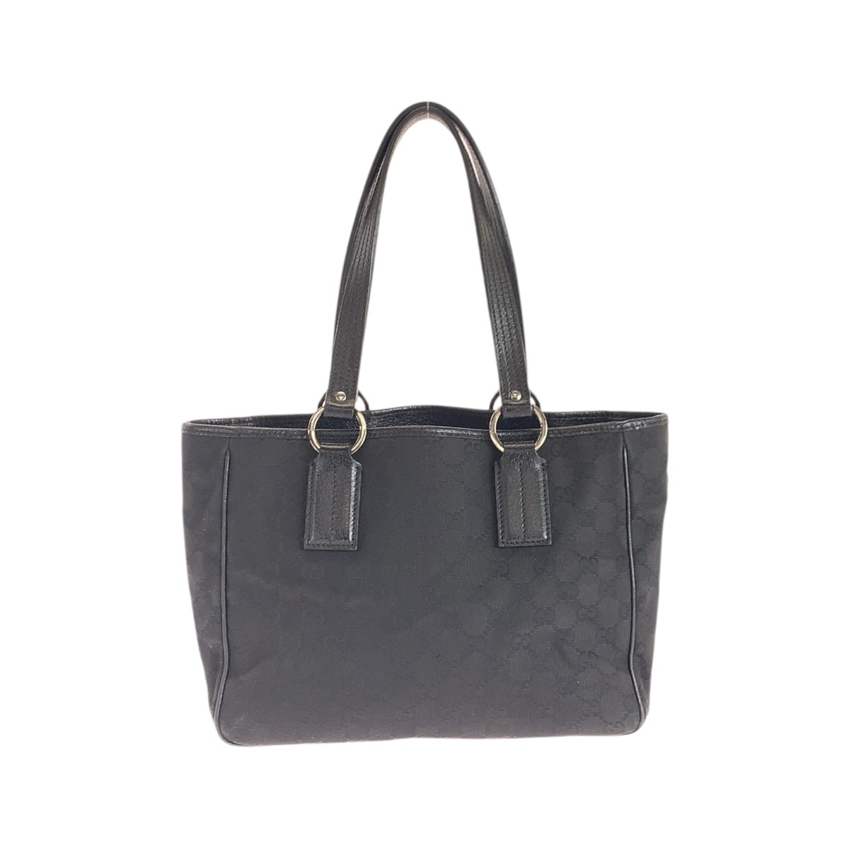 ブラック 黒 シルバー金具 GGキャンバス/レザー 113019 トートバッグ ショルダーバッグ レディース 502558