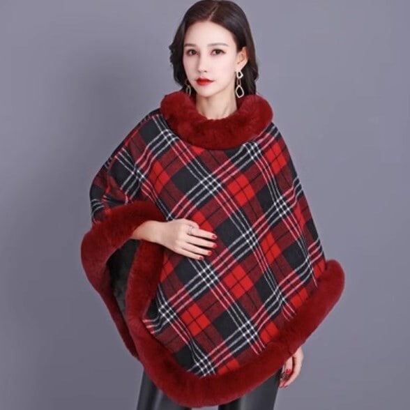 アウター プルオーバー ポンチョ 袖なし ケープデザイン Aライン もこもこ モコモコ ふわふわ ウール ファー 厚手 かわいい 大人可愛い 大人 上品 おしゃれ お洒落 レトロ 大人女子 こなれ感