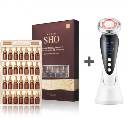 ショー ガルバニック マッサージ器+ロダンショー 28デイズ ブースター アンプル 1日10分 ホームケアで変わる肌/韓国化粧品 スキンケア/ 쇼갈바닉+로댕쇼28