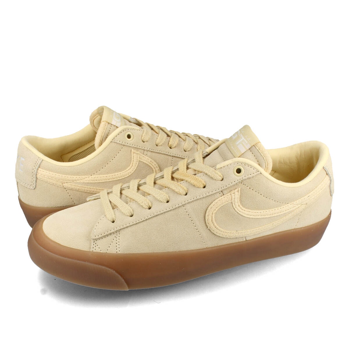 NIKE SB BLAZER LOW PRO GT PRM PALE VANILLA/PALE VANILLA/SUMMIT WHITE/PALE VANILLA