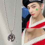 BTS ジミン着用 シルバーネックレス 【HANNA543】 N39S Qoo10] HANNA543 【BTS ジミン着用】]N502 ネック