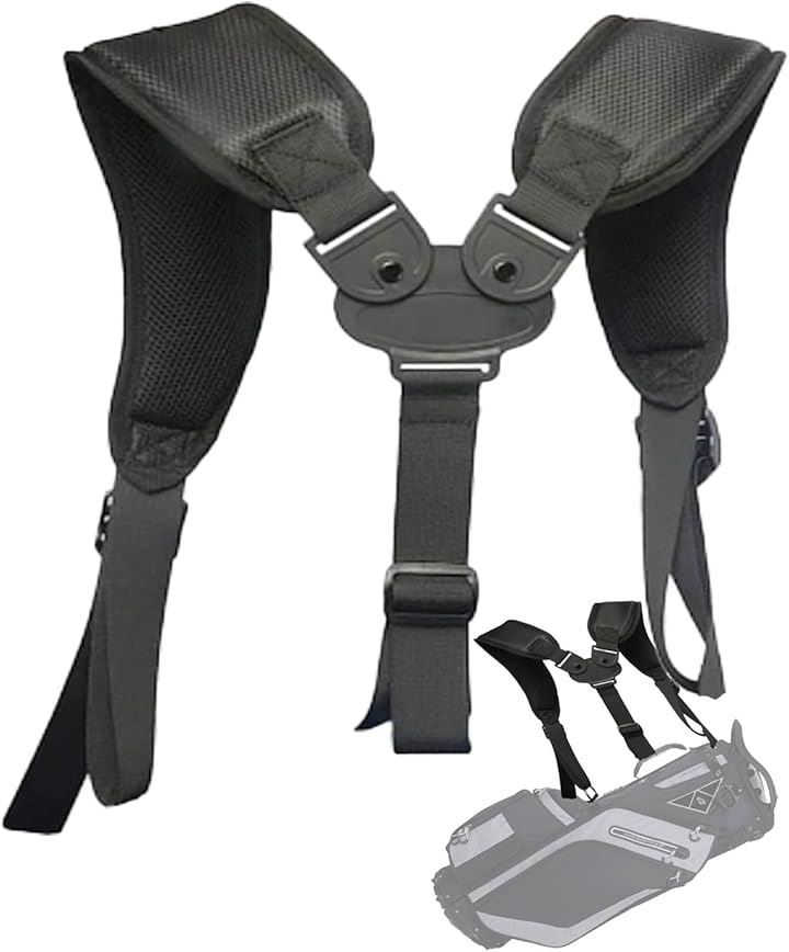 Qoo10] キャディバッグ ショルダーストラップ 交 : スポーツ